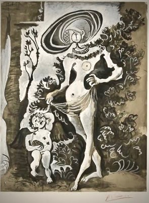 1530-s-Picasso-Cranach-Venus-Amour-voleur-miel-1